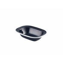 Berties Black/White Rim Enamel Pie Dish 16x12cm