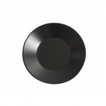 Genware Luna Black Wide Rim Plate 21cm-8.2"