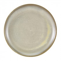 Terra Porcelain Coupe Plate Matt Grey 24cm-9.25"