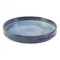 Terra Porcelain Presentation Plate Aqua Blue 21cm-8.25"