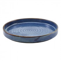 Terra Porcelain Presentation Plate Aqua Blue 26cm-10.25"