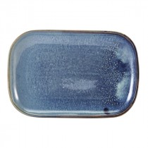 Terra Porcelain Rectangular Plate Aqua Blue 29x19.5cm-11.4x7.7"
