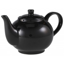 Genware Teapot Black 45cl-15.75oz