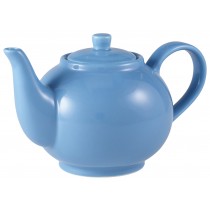 Genware Teapot Blue 45cl-15.75oz