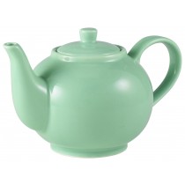 Genware Teapot Green 45cl-15.75oz