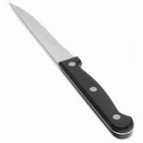 Genware Steak Knife Black Poly handle