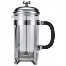 Genware Pyrex Chrome Finish Cafetiere 8 Cup