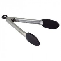 Genware Locking Tongs with Silicone Tips 230mm
