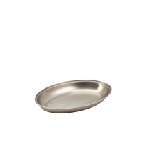 Genware Stainless Steel Oval Vegetable Dish 200mm