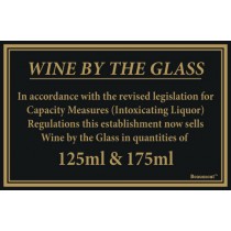 Berties Wine By The Glass Quantities 125/175ml 17x14cm