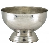 Berties Hammered Stainless Steel Champagne Bowl 36cm