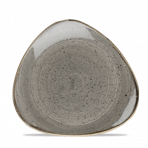 Churchill Stonecast Triangle Plate Peppercorn Grey 22.9cm-9"