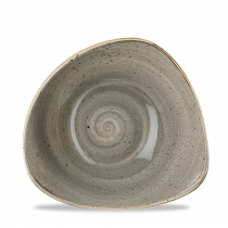 Churchill Stonecast Triangle Bowl Peppercorn Grey 37cl-13oz