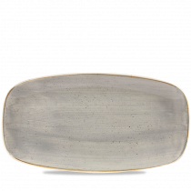 Churchill Stonecast Chef's Plate No.4 Peppercorn Grey 35.5x18.9cm-14x7.4"