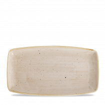 Churchill Stonecast Oblong Plate Nutmeg Cream 35x18.5cm-13.75x7.3"