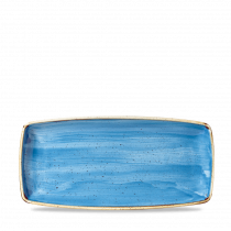 Churchill Stonecast Oblong Plate Cornflower Blue 29.5x15cm-11.4x5.9"