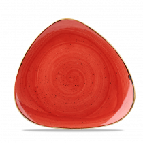 Churchill Stonecast Triangle Plate Berry Red 22.9cm-9"