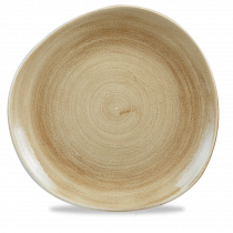 Churchill Stonecast Patina Organic Round Plate Antique Taupe 28.6cm-11.25"