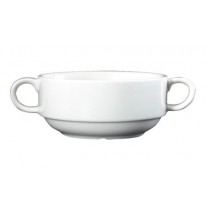 Genware Fine China Lugged Soup Bowl 30cl/10.6oz