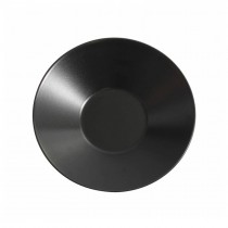 Genware Luna Black Soup Plate 23x5cm