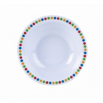 Genware Melamine Bowl Coloured Circles 15cm/6"