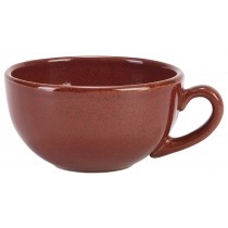 Terra Stoneware Rustic Bowl Shaped Cup Red 30cl-10.5oz