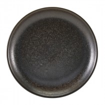 Terra Porcelain Coupe Plate Black 24cm-9.25"