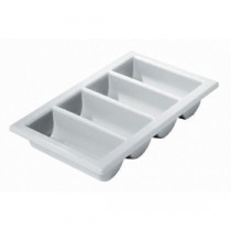 Berties 4 Compartment Cutlery Tray Grey GN 1/1