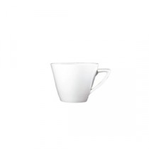 Genware Fine China Modern Angled Handle Cup 22cl/8oz
