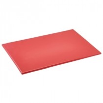 Genware Red High Density Chopping Board 450x300x12.5mm