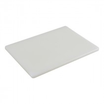 Genware Low Density Chopping Board White 305x230x12.5mm-12x9x0.5"