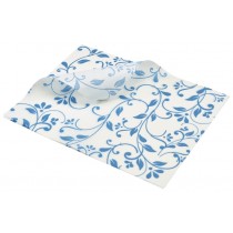 Berties Greaseproof Paper Floral Blue 25x20cm