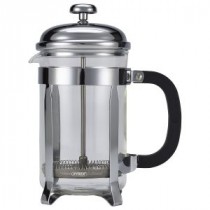 Genware Pyrex Chrome Finish Cafetiere 6 Cup
