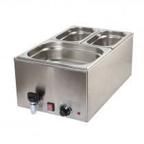 Genware Bain Marie GN 1/1 with Tap 1.2Kw