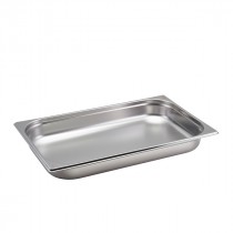 Genware Stainless Steel Gastronorm 1-1 65mm Deep