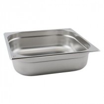 Genware Stainless Steel Gastronorm 2-3 65mm Deep
