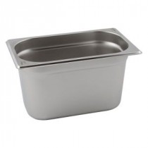 Genware Stainless Steel Gastronorm 1-4 65mm Deep
