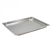 Genware Stainless Steel Gastronorm 2-1 40mm Deep
