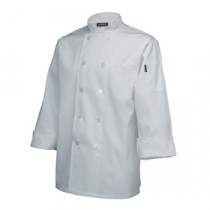 Genware Standard Chef Jacket Long Sleeve White S 36"-38"