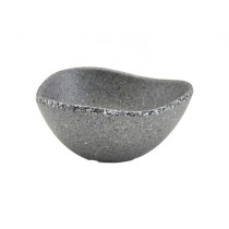 Genware Melamine Triangular Ramekin Grey Granite 10cl-3.5oz