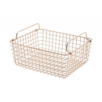 Genware Wire Basket Rectangular Copper GN 1/2