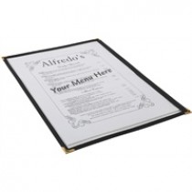 Berties American Style Clear Menu Holder A4 1-Page