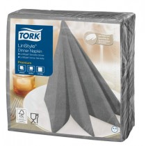 Tork Linstyle Grey Dinner Napkin 39cm