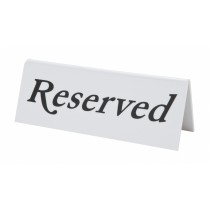 Berties Plastic "RESERVED" Table Sign