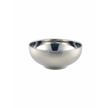 Genware Stainless Steel Double Walled Bowl 11.5cm Diameter